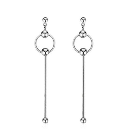 Øredobber med perler og stropper