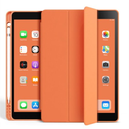 Stilrent Skal för iPad 11" Air M2/M3 Orange Silikon Pennhållare