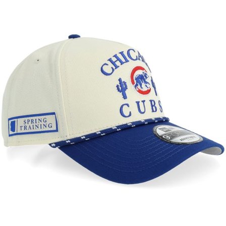 New Era - MLB Vit adjustable Keps - Chicago Cubs Rope 9FORTY Chrome/Royal A-frame Adjustable @ Hatstore