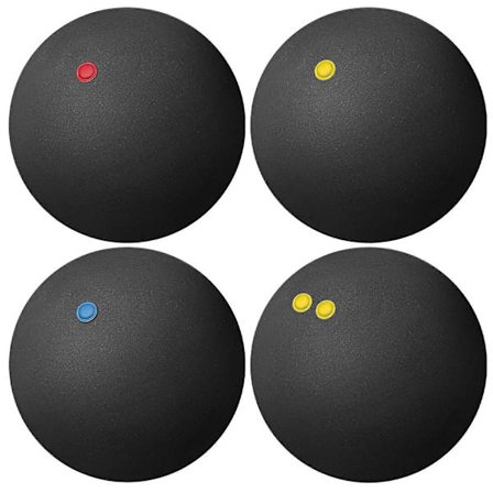 4 stk. Squashballer Høy Elastisitet Squashballer Sprettballer For Trening Og Øvelse Sportsballer For Innendørs Racketsporter