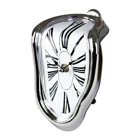 Smeltende Salvador Dali Bordklokke Stille Batteridrevet Ekskludert Rustikk Interiør Vintage Surrealistisk Veggkunst