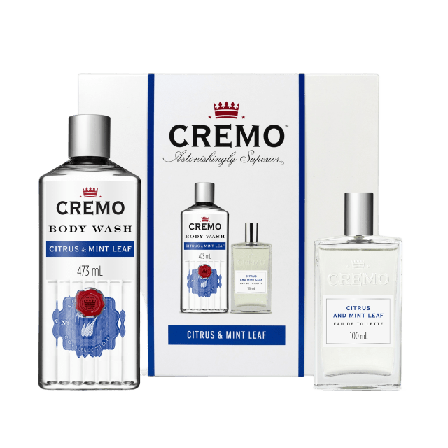 Cremo Citrus & Mint Leaf Gift Set For Men Presentaskar Herr 473 ml + 100