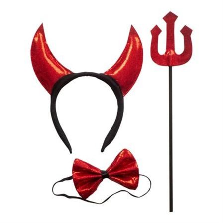 Djävul Maskeraddräkt Set - Halloween & Maskerad