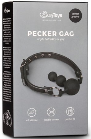 Kjøp Easytoys Ball Gag With Silicone Beads - Gagball | God pris