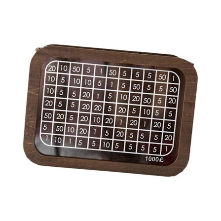 Träsparbössa med räknare Burkträ Sparbössa för Barnens Dag Barn[D]