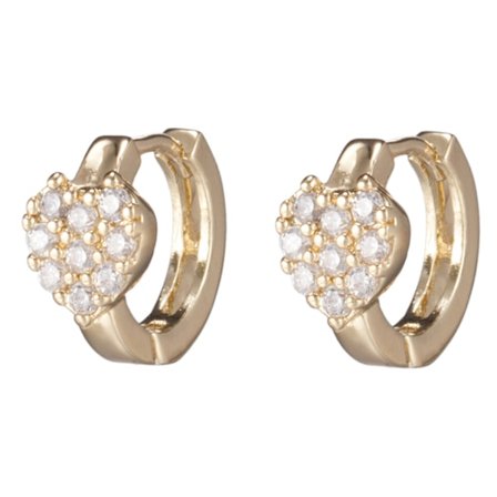 18K Guldfyllda Guld Filled gulddoublé Örhängen CZ