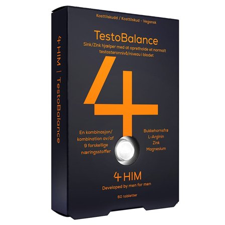 4 HIM & HER TestoBalance, Helse & Madvarer, Krop & Helse, Kosttilskud
