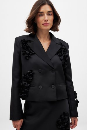 Tsutsumi Hoang x NA-KD Verzierter Blazer - Blazer - Schwarz - EU 36