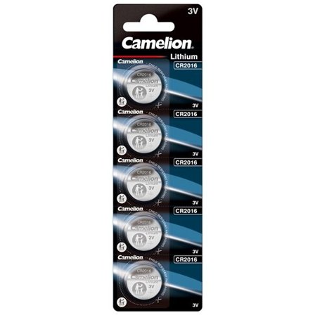 Camelion CR2016 litium nappiparisto 3V 5-pack 5-pack