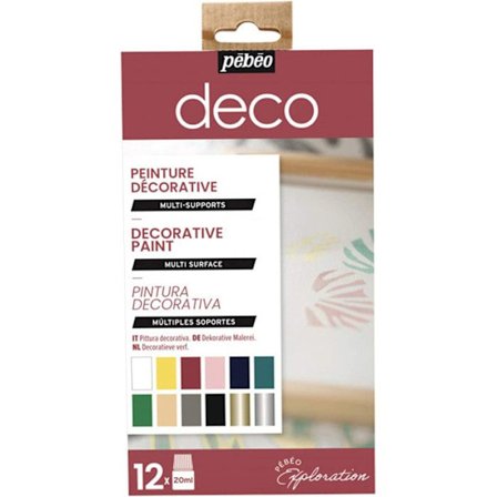 Set med 12 multimedia vattenbaserade färger - 12 x 20 ml