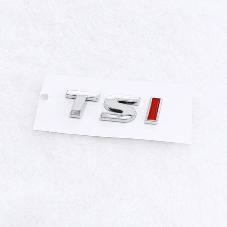 Nouveau 3d ABS Chrome sort TSI logo emblem bogstaver bil bagagerum badge til 4 5 6 7 TSI klistermærke tilbehør