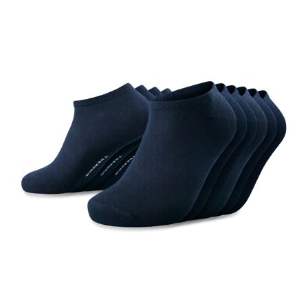 FreeFeel | Pack de 6 pares de calcetines tobilleros de bambú en azul royal for Men