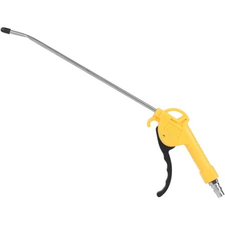 Trykkluftstøvfjernings pistol blåsepistol/blåsepistol kompressor aluminiumlegering og plast med pakning (gul 1)