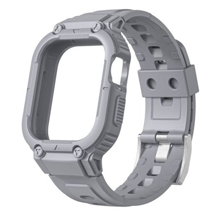 Apple Watch Series 8 (45 mm) klockarmband i silikon - Grå