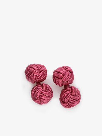 John Henric Men's Fuxia Silk Knots Size Onesize