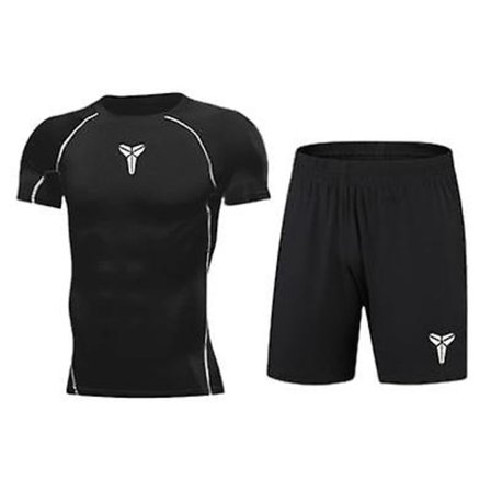 Träningsset Löpning Tights Herr Gym Sportkläder