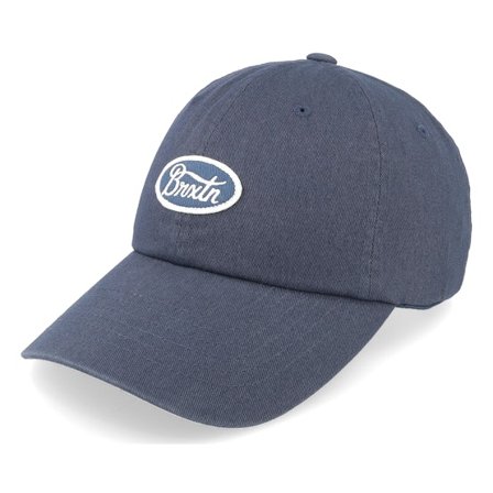 Brixton - Blauw unconstructed Cap - Parsons Cap Washed Navy Dad Cap @ Hatstore