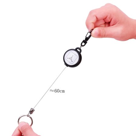 60 cm förlängbar metalltråd nyckelring