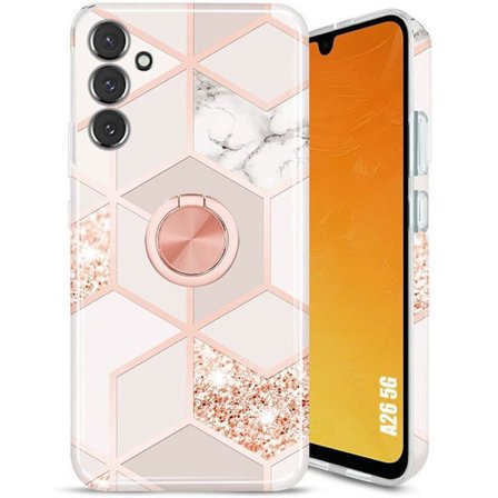 Skyddsskal - BOOLING - för Samsung Galaxy A26 5G - Rotating ring 360° - Stötsäker - Elegant