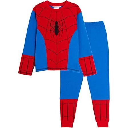 Barn Spiderman Pyjamas Hel Lang Pyjamas Avengers Nattklær Sett 120cm 120cm-tfrf 120cm