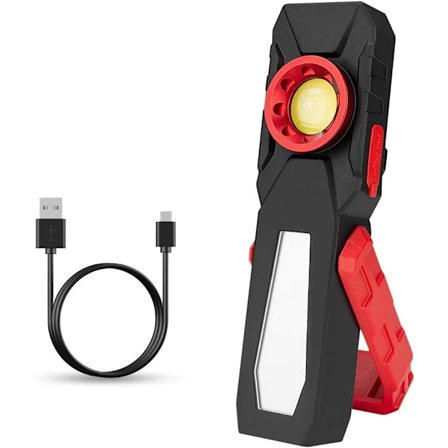 Laderbar COB LED arbeidslys hodelykt 3W, sidelys 10W, ZQKLA