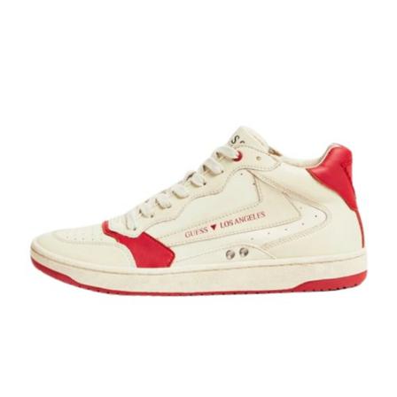 Guess Sneaker Schoenen mod. Pesaro Mid in U21Gu02 leather , Beige , Heren , Maat: 42 EU