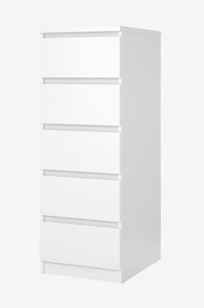 Tvilum - Naia Kommode 5 skuffer - Pakke - Hvid - Kommoder - Fra Homeroom