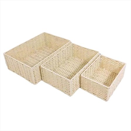 Fletkurver for organisering av flettede oppbevaringskurver