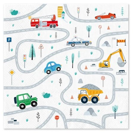 Bilar & Fordon Servett 10-pack