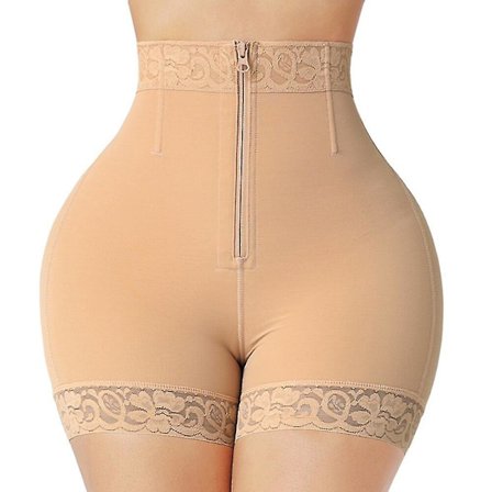 Fajas Colombianas Waist Trainer Butt Lifter Body Shapewear Korsett Push Up High Waist Trosor Underkläder Magkontroll Hip Enhance,beige