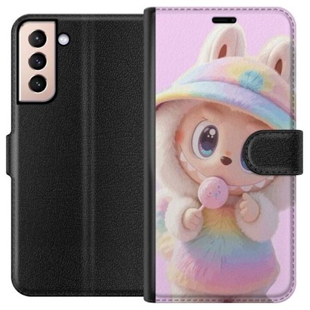 Kompatibel Tegnebogsetui til Samsung Galaxy S21 Monster kanin dukke vinyl figur sjove udtryk