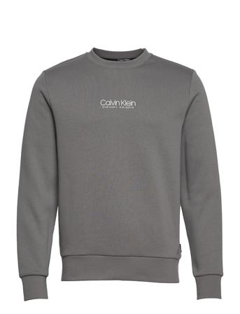 Logo Coordinates Sweatshirt Sweatshirt Trøje Grå Calvin Klein