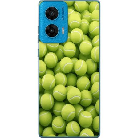 Kompatibel Mobilcover til Motorola Motorola G96 Mønster af grønne tennisbolde i høj detalje, sporty motiv med gentagende tekstur og stærke farver