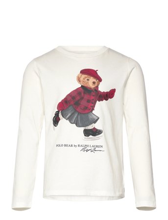 Ralph Lauren Kids | Polo Bear Cotton Long-Sleeve Tee | 132-140