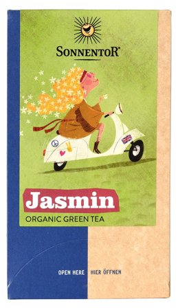 Sonnentor Grøn te Jasmin Ø 18 breve, Helse & Madvarer, Te, Grøn Te