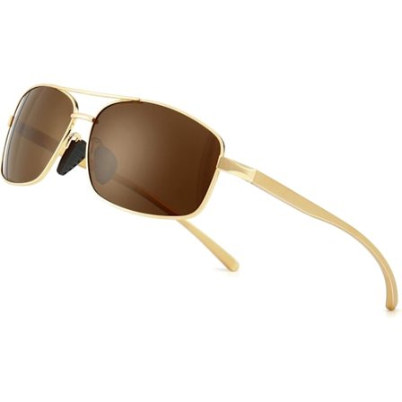 Guldramfärgsskiftande polariserade solglasögon herr solglasögon