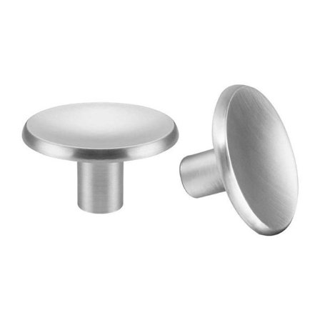 20 Pyöreää kaapin nuppia, harjattu nikkeli, sinkkiseoksesta valmistetut vetimet keittiöön, vaatekaappiin, moderni muotoilu