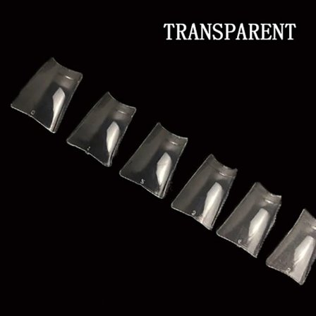 500 stk Negle Dual Form falske neglespidser TRANSPARANT