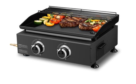 Austin and Barbeque AABQ - Plancha 2 Burner Table - Stekbord med två brännare