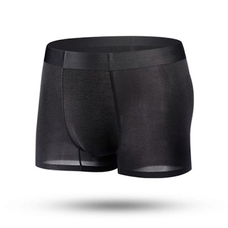 Miesten jääsilkki alusvaatteet hengittävät pehmeät erittäin ohuet verkkobokserit