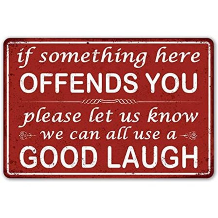 Sjovt Barskilt Mandehule Vintage Metalskilt Hvis Noget Her Krænker Dig Skilt Til Garage Hjemmebar Vægdekoration