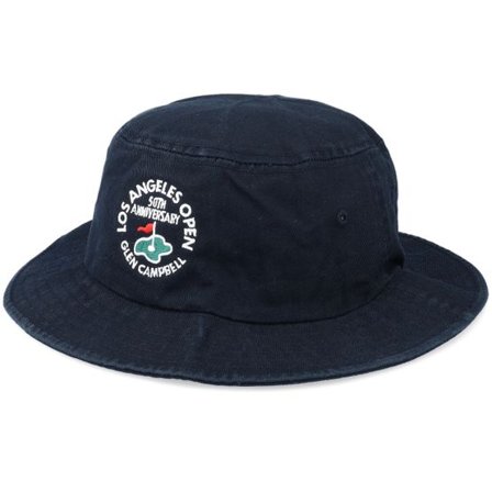 American Needle - Svart bucket Hatt - La Open Twill 19Th Hole Golf Black Bucket @ Hatstore