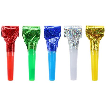 Blåsormar Metallic Flerfärgade 6-pack - Partyninja.se