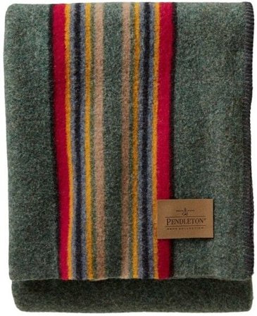 Pendleton Yakima Throw Blanket Mix Green Heather