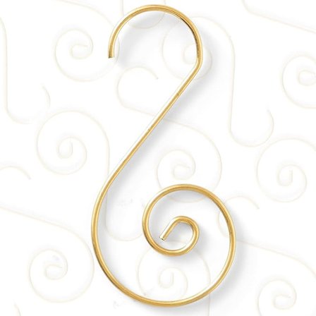 Joulukuusen koristekoukut - Joulukuusen koristeluun tarkoitetut metalliset ripustuskoukut koristeiden ripustamiseen - 120 kpl (kulta)