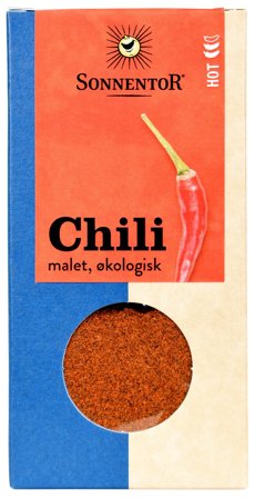Sonnentor Chili Malet Ø 40 g, Helse & Madvarer, Krydderier, Chili