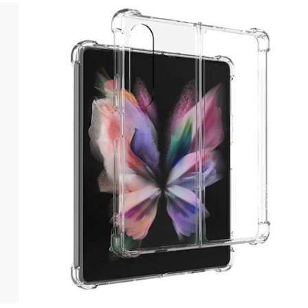 Samsung Z FOLD Series Mobiltelefon Skyddsfodral, Transparent Fyrhörns Full Täckning Stötsäkert Skyddsfodral