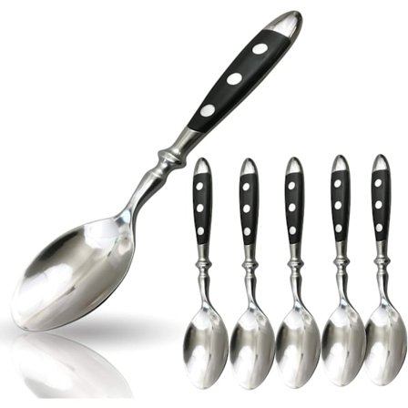 Sett med 6 små teskjeer bestikkserie