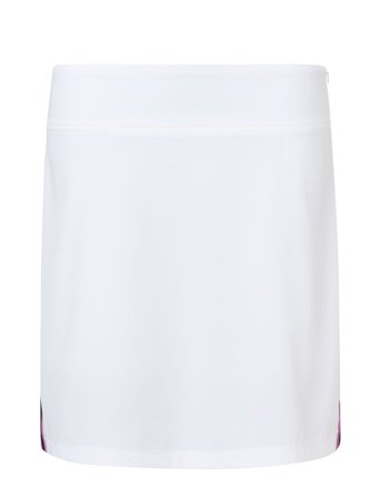 Lds Brook Stripe Skort 45Cm White Abacus