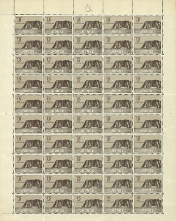 Norge 1930 - Nordkapp AFA 1250 - Postfrisk helark